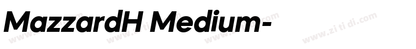 MazzardH Medium字体转换